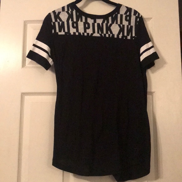 PINK Victoria's Secret Tops - Black short sleeve PINK shirt